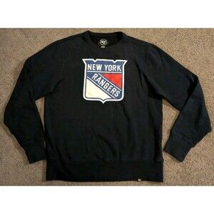 '47 Brand NHL New York Rangers Crew Neck Sweatshirt Men's Medium